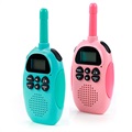 Children's Walkie-Talkie with Rechargeable Battery (Emballage ouvert - Acceptable) - Green / Pink
