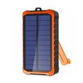 4smarts Prepper Solar Power Bank 12000mAh - 2xUSB-A - Noir / Orange