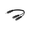 C�ble AV 3,5 mm / 2 x 3,5 mm - 0,2m