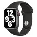 Apple Watch Series Ultra 2/Ultra/9/8/SE (2022)/7/SE/6/5/4/3/2/1 Bracelet en silicone Lippa - 49mm/45mm/44mm/42mm - Noir