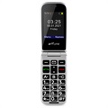 Artfone F20 Téléphone pour Séniors - 2G, Double SIM, SOS - Noir
