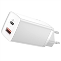 Chargeur Rapide Baseus CCGAN2L-B02 GaN2 Lite - USB-A, USB-C - Blanc