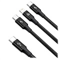 Câble USB Type-C Baseus Rapid 3-en-1 CAMLT-SC01 - 1.5m - Noir