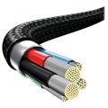 Câble USB Type-C Baseus Rapid 3-en-1 CAMLT-SC01 - 1.5m - Noir