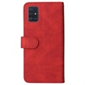 Étui Portefeuille Samsung Galaxy A51 Série Bi-Color - Rouge