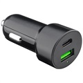 Chargeur Voiture Rapide Goobay 48W avec USB-C PD & USB-A QC3.0 - Noir