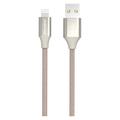 GreyLime Câble tressé USB-A / Lightning - Certifié MFi - 2m - Beige