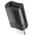 Adaptateur Lightning/USB-C Hoco UA17 - USB 2.0, 5V/2A - Noir