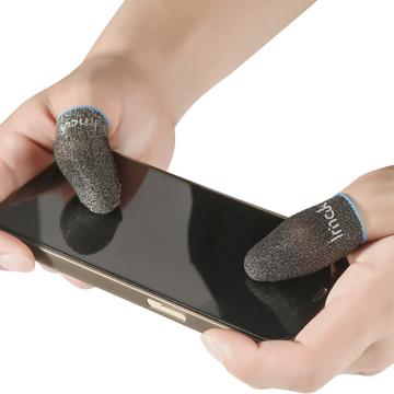 IMAK 1 paire d\'étuis pour doigts de jeu en fibre d\'argent, respirants et sensibles, résistants à la transpiration, pour PUBG Mobile Game
