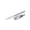 C�ble de Connexion Microphone 6.35 mm / XLR � 3 broches - 6m
