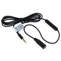 Câble d\'Extension Audio 3.5mm avec Microphone OTB - 125cm - Noir