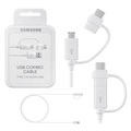 Câble Samsung Combo EP-DG930DWEGWW - USB-C & MicroUSB - 1.5m - Blanc