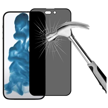 Protecteur d\'Écran iPhone 14 Pro en Verre Trempé Privacy Full Cover - Bord Noir