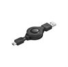 C�ble R�tractable USB-A / mini USB 