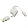 C�ble R�tractable USB / micro-USB - Blanc