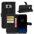 Étui Portefeuille Samsung Galaxy S8+ avec Fermeture Magnétique - Noir