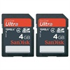 Carte M�moire SDHC SanDisk Ultra - 2 x 4Go