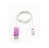 Oreillette Bluetooth Novero Soho Fashion Fleurs de cristal - Pourpre / Blanche