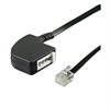 Adaptateur RJ11 / TAE F pour T�l�phone - Noir