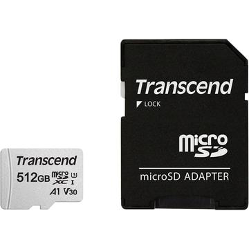 Carte mémoire Transcend 300S microSDXC avec adaptateur SD TS512GUSD300S-A - 512GB