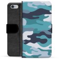 Étui Portefeuille Premium iPhone 6 / 6S - Camouflage Bleu