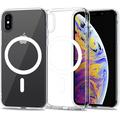 Coque iPhone X/XS Tech-Protect Magmat - Compatible MagSafe - Transparente