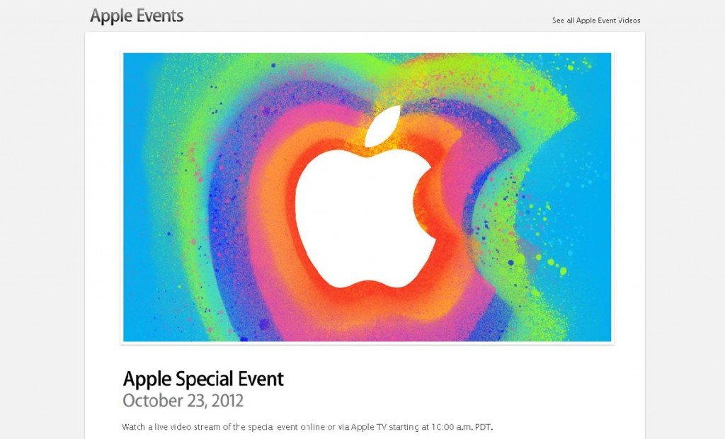 La keynote d'Apple le 23 octobre