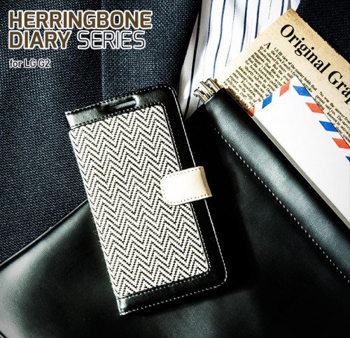 étui chevron zenus Herringbone diary