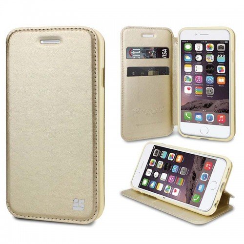 Etui Portefeuille Beyond Cell Infolio pour iPhone 6 Plus - Champagne