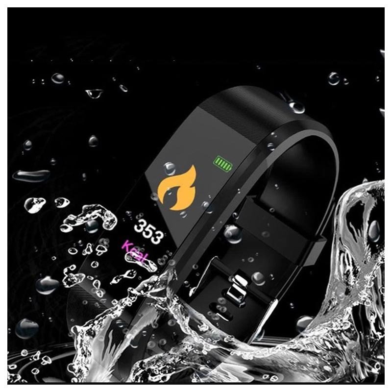 Tracker d'activité étanche ID115 Plus Tracker d'activité étanche avec capteur de fréquence cardiaque ID115 Plus
