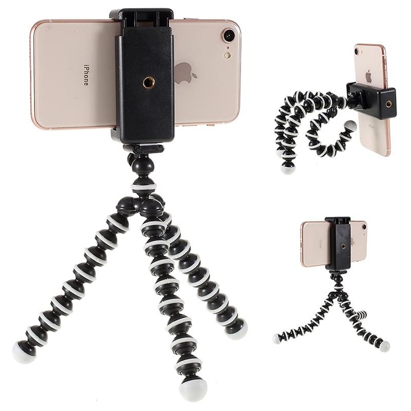 Support trépied flexible pour smartphone Support trépied flexible universel pour smartphone