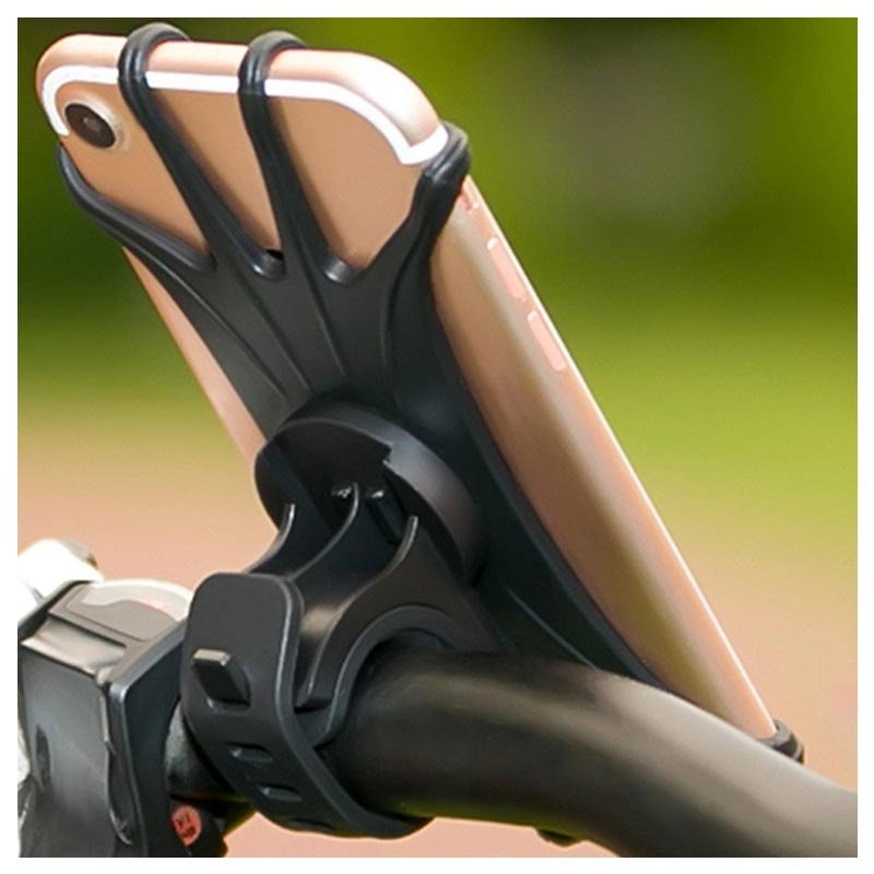 Support vélo universel Support Vélo Extensible Universel 360° en Silicone pour Téléphone