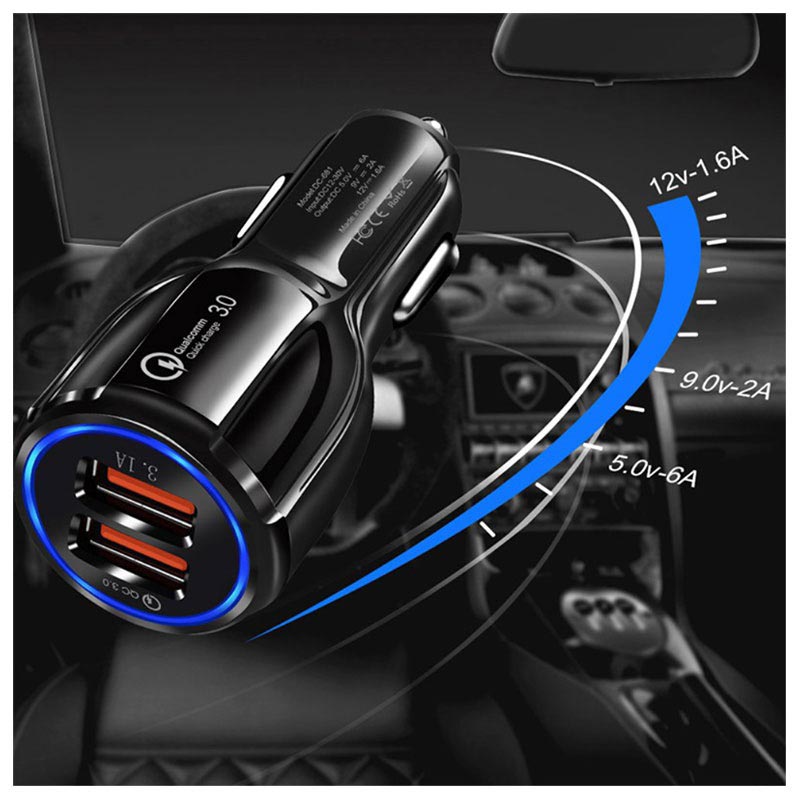 Chargeur de voiture rapide Quick Charge