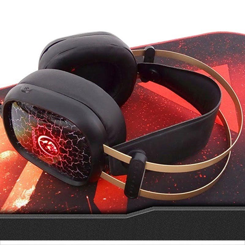 Casque de jeu filaire Rebeltec Tornado avec fonction LED