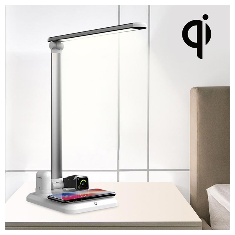 Chargeur sans fil 4-en-1 avec une lampe de bureau LED X1 Chargeur sans fil 4-en-1 et lampe de bureau LED X1