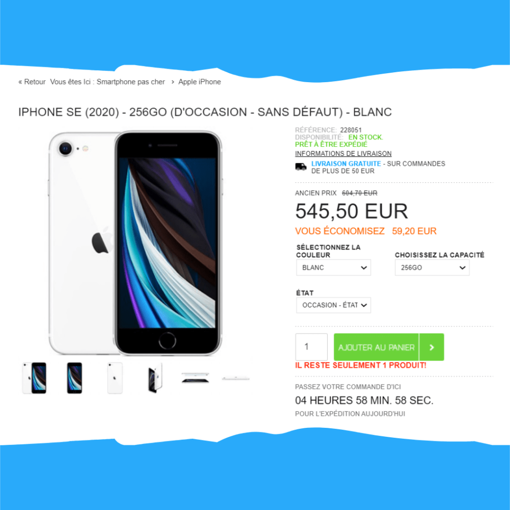 Téléphone d'occasaion - sans défaut