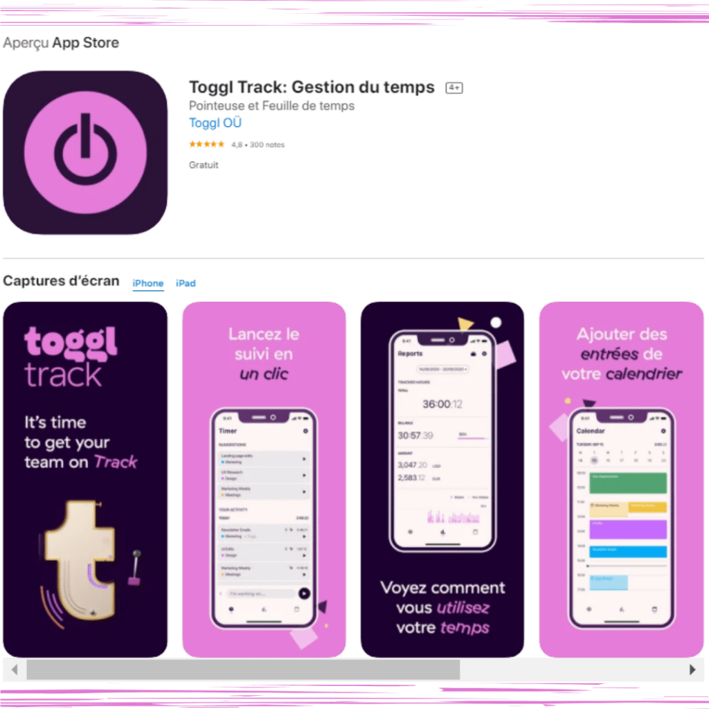 Application Toggl Track