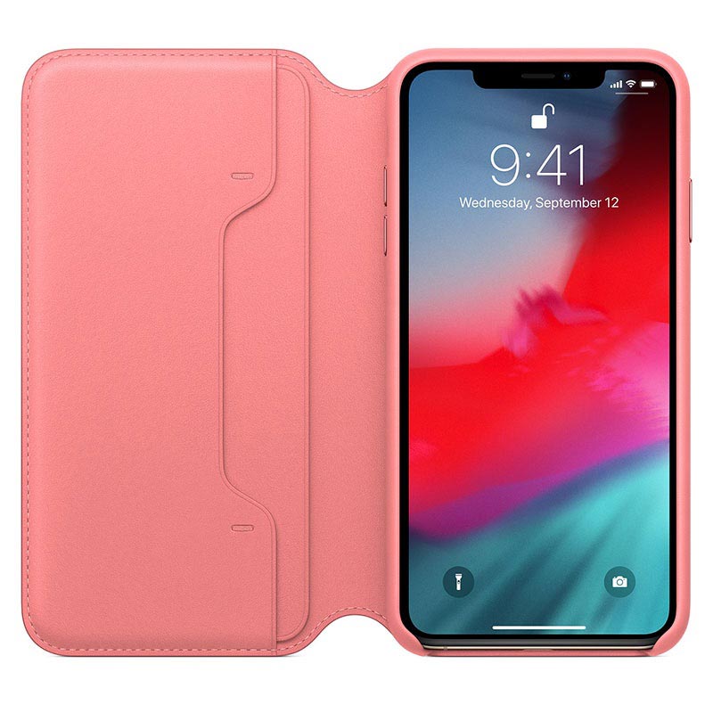 Étui folio en cuir pour iPhone