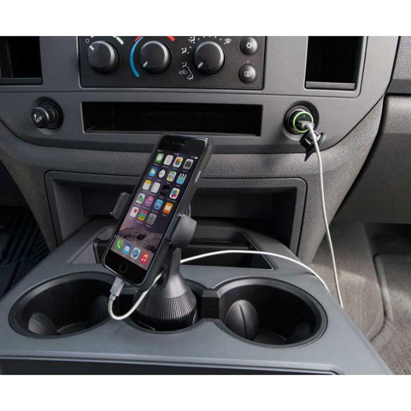 Support de téléphone pour porte-gobelet Support de téléphone pour porte-gobelet noir