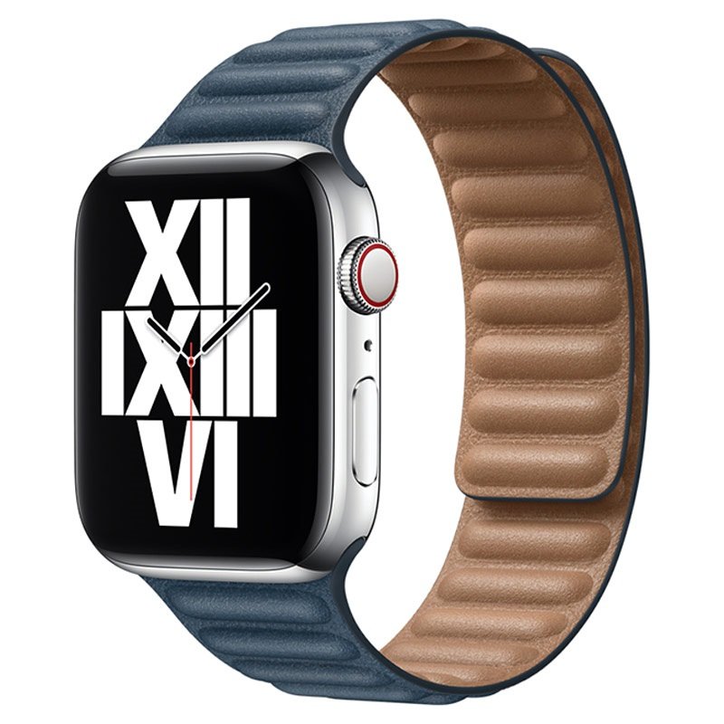 Bracelet à maillons en cuir pour Apple Watch
