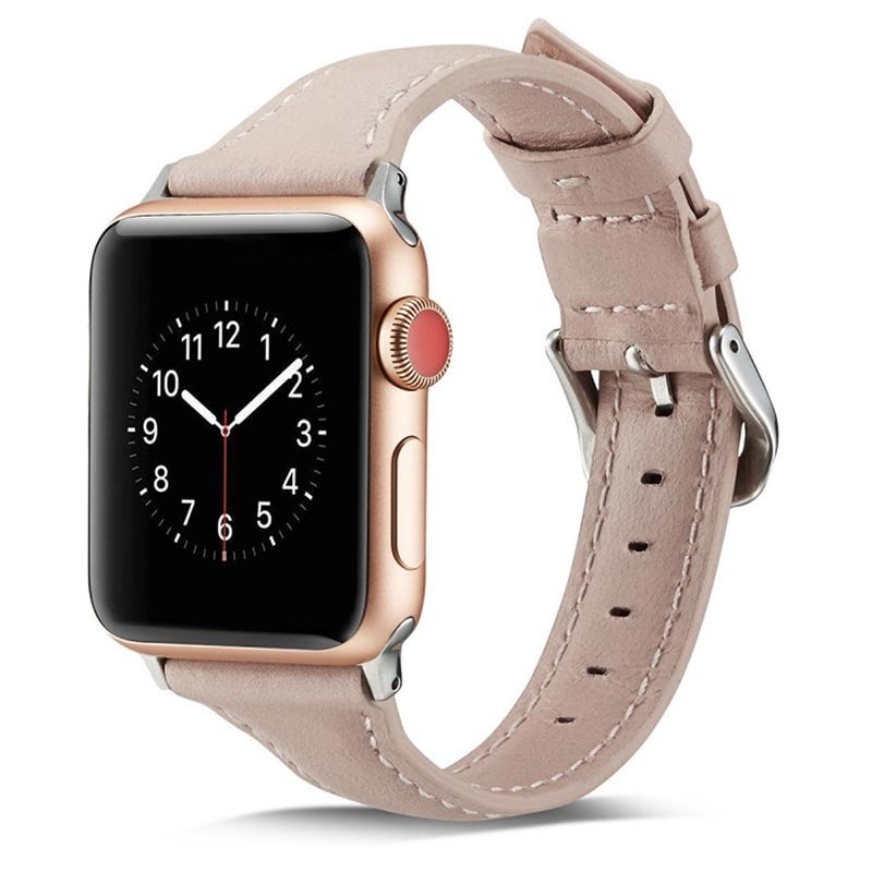 Bracelet en cuir fin Apple Watch
