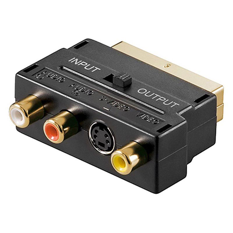 S-Vidéo et RCA vers SCART Adaptateur Péritel avec RCA et S-Vidéo