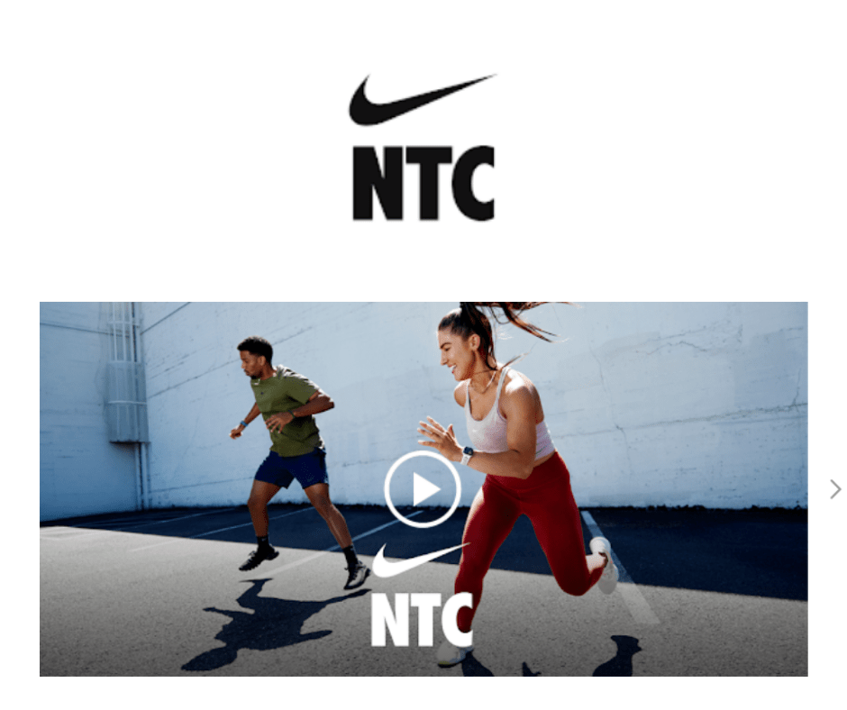 Application Nike Training Club