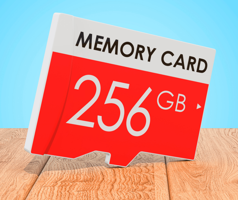 Capacité de stockage de la carte mémoire Carte mémoire de 256Go