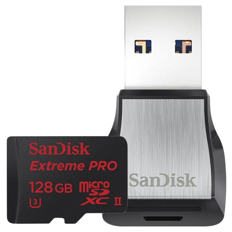 Carte mémoire MicroSDXC SanDisk Extreme Pro de 128Go