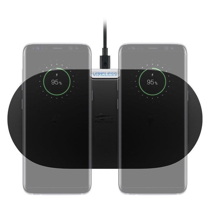 Chargeur sans fil Qi Goobay Dual Fast Chargeur rapide sans fil Qi Goobay Dual Fast