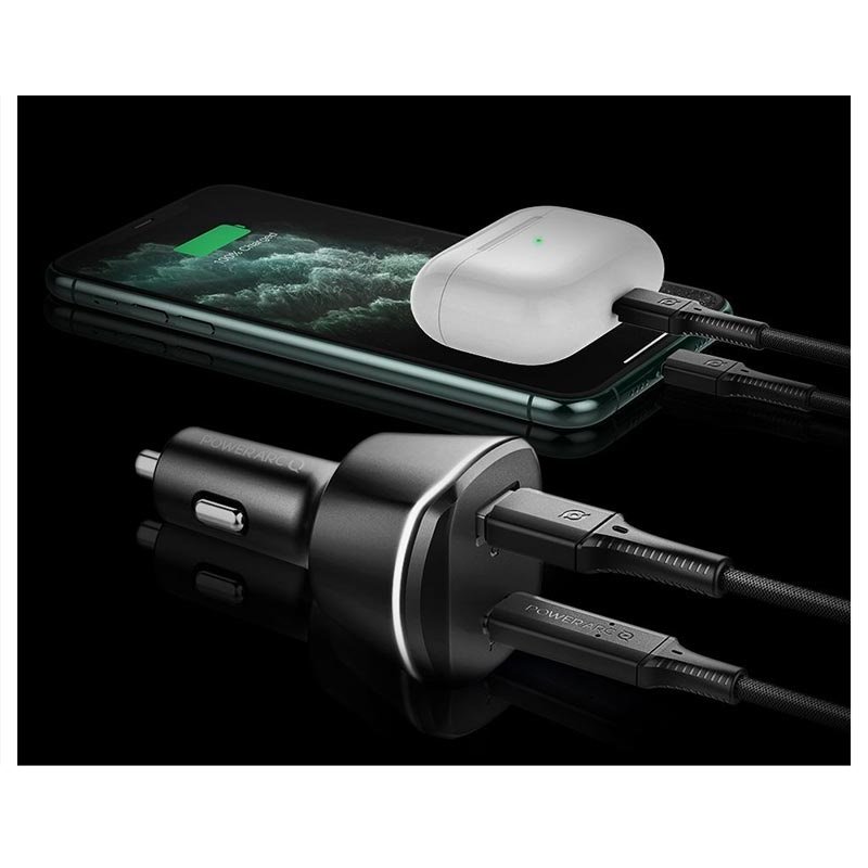 Chargeur voiture double USB Spigen PC1800 PowerArc Chargeur voiture double USB de Spigen PowerArc