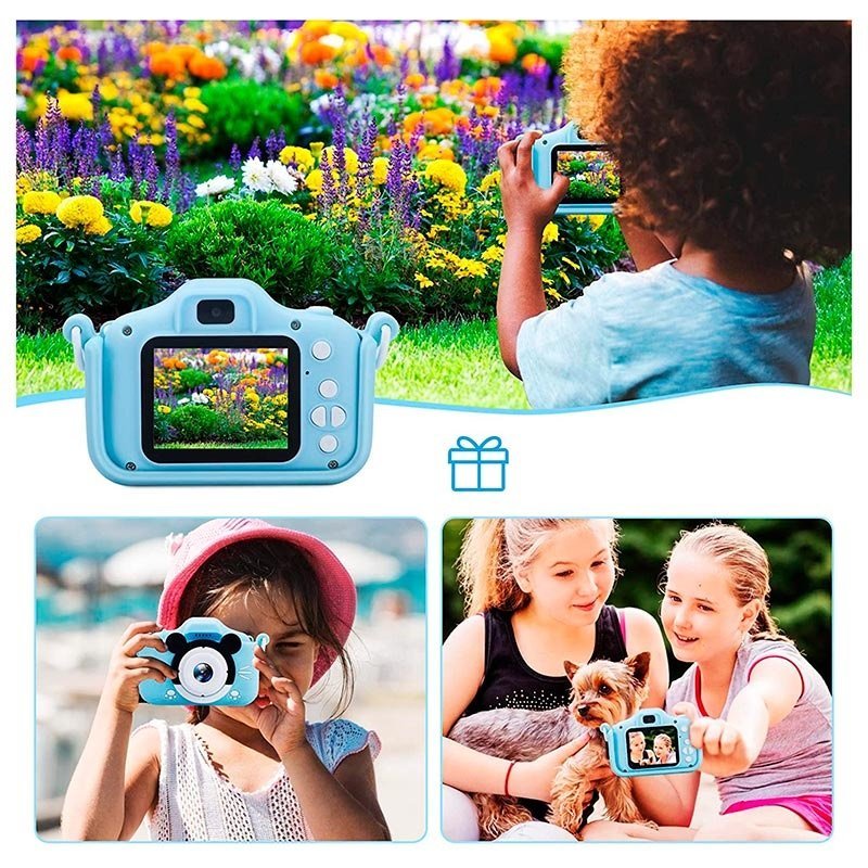 Appareil photo numérique pour enfants bleu