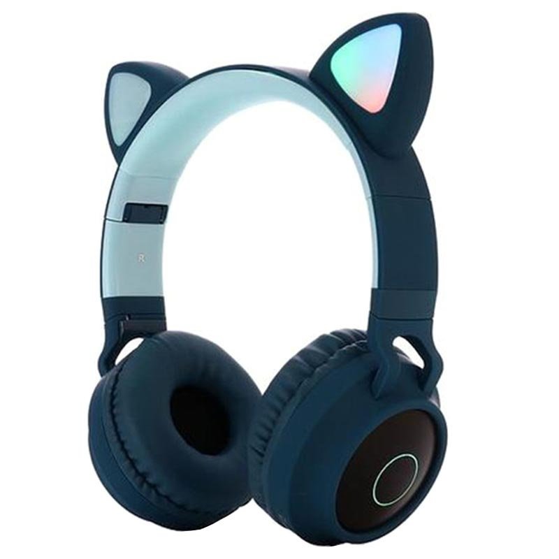 Casque Bluetooth pliable à oreilles de chat