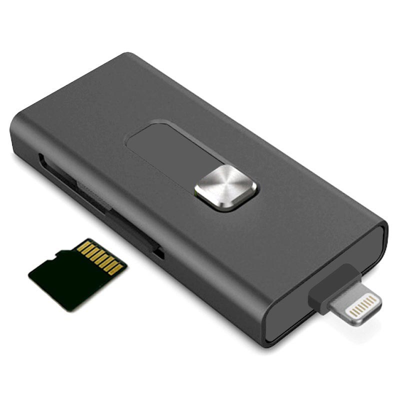 Lecteur de carte microSD Lightning et USB Ksix iMemory Extension